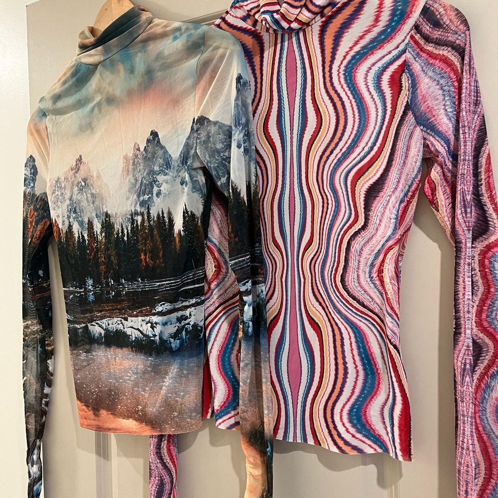 AFRM Multicolor Zadie Tops